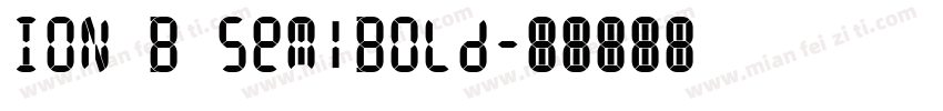 ION B SemiBold字体转换
